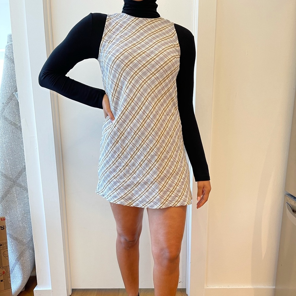 {Vintage} Y2K 90s plaid mini dress